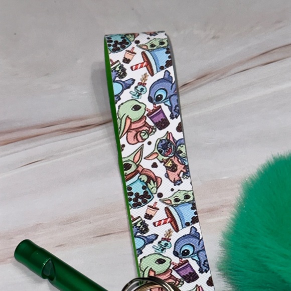 Baby Yoda and Stitch Self Defense Keychain - Picture 2 of 2